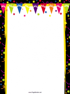 Pennants_and_Stars_Party_Border