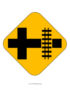 Railroad_Tracks_On_Right_Sign