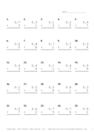 Multiplication Worksheets