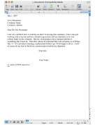 Sample Resignation Letter